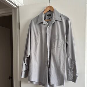 Arrow Gray Casual Button Down Shirt Relaxed Fit